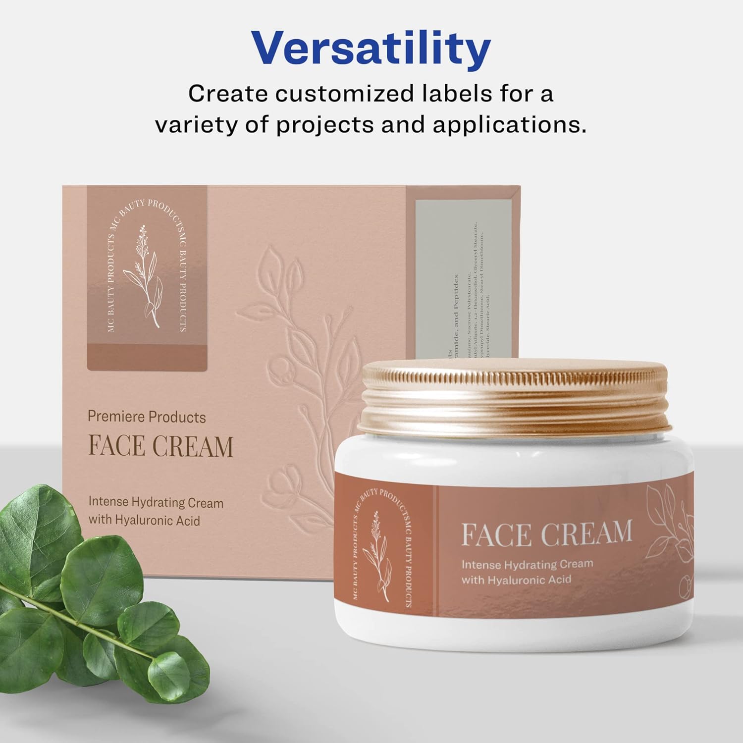 Avery Glossy White Rectangle Labels, Sure Feed Technology, 2" x 7", 100 Glossy White Labels, Print-to-The-Edge, Permanent Adhesive, Laser/Inkjet Printable