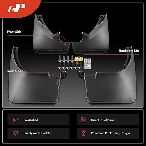 Miniatura 3 de A-Premium Juego de 4 protectores contra salpicaduras con kit de herramientas compatibles con Toyota RAV4 Sport Utility 1996 1997 1998 1999 2000,