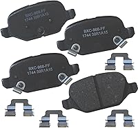 Vista 307 de Pastillas de freno traseras cerámicas Bendix Premium SBC1337 para Cadillac CTS 2014-2008, SRX 2016-2010, Chevrolet Camaro 2015-2010, Saab 9-4X 2011