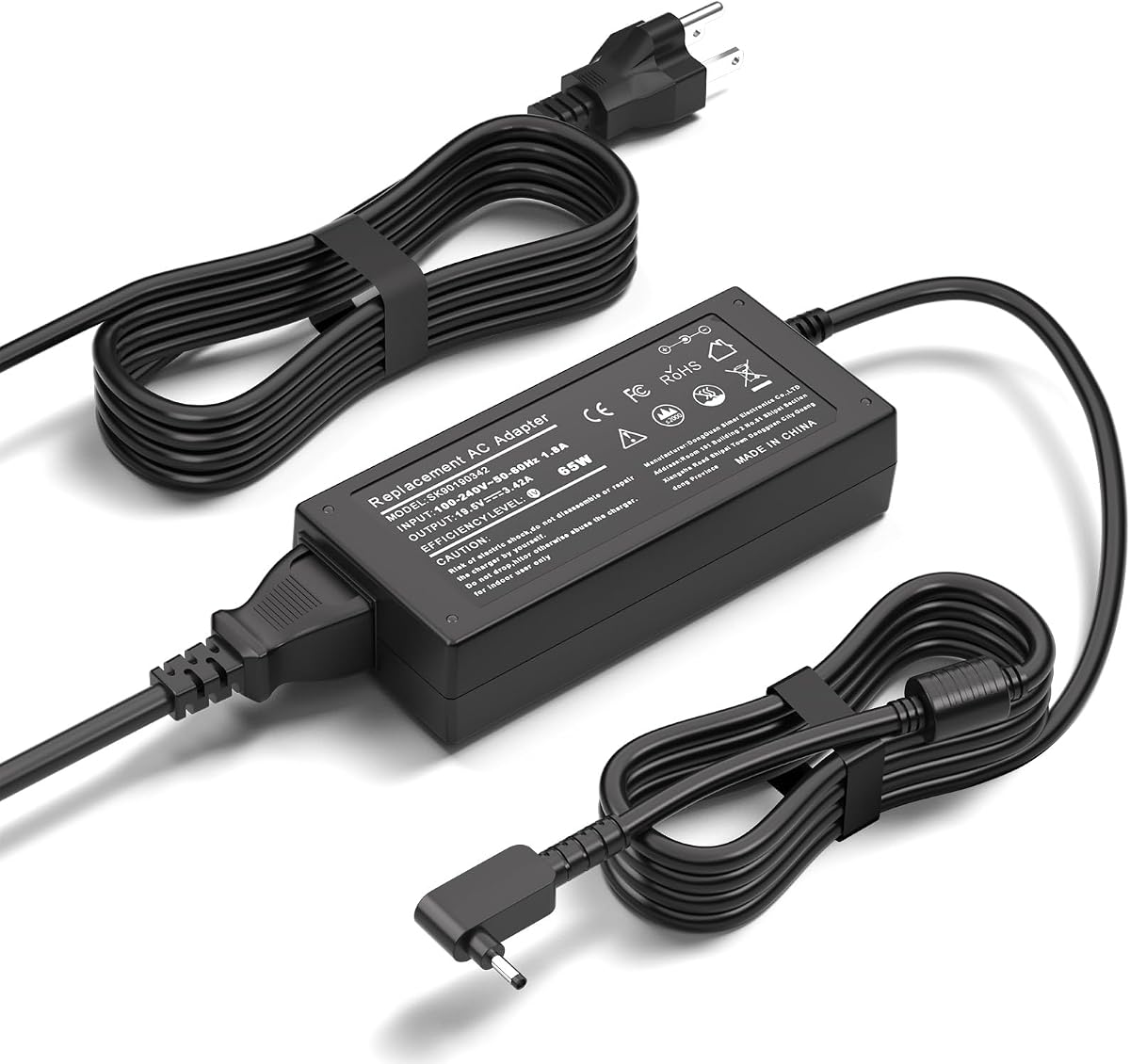 Tikon 65W Laptop Charger for Acer Aspire 5 3 1 | N20C5 N23C3 N16P1 N20C6 N15Q8 N23H3 N22C6 N22C5 N20C12 N19H2 A515-56 A515-54 A515-55 A517-52 A515-58 A314-23P 3.0 * 1.1mm
