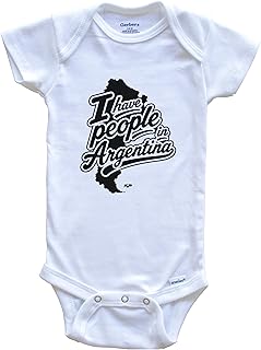I Have People in Argentina Country Silhouette Baby Bodysuit