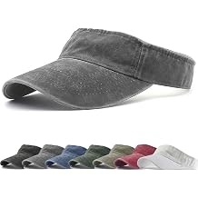 HH HOFNEN Sports Sun Visor Hats Cotton Twill Ball Adjustable Sun Caps for Men Women