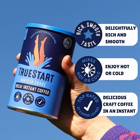 TrueStart Instant Coffee, Decaf, 100g, 2 Pack, 110 Cups