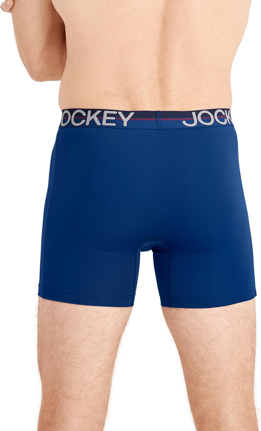 Jockey Men's Underwear Infinite Cool Microfiber Stretch 6" Boxer Brief - 3 Pack