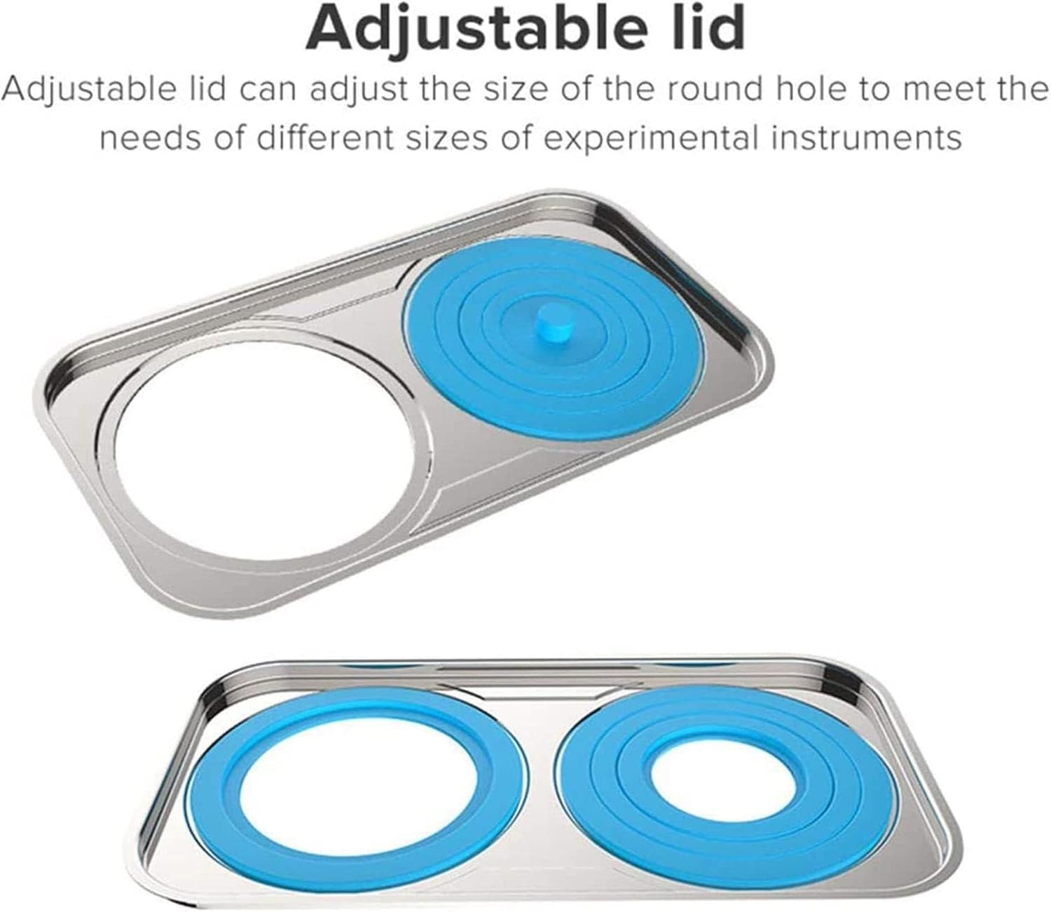2 Holes Digital Thermostatic Lab Water Bath, Scientific Heating Thermostatic Lab Water Bath, Stainless Steel Liner, 100℃ Laboratory Water Bath Supplies, Exactitud 0.01℃
