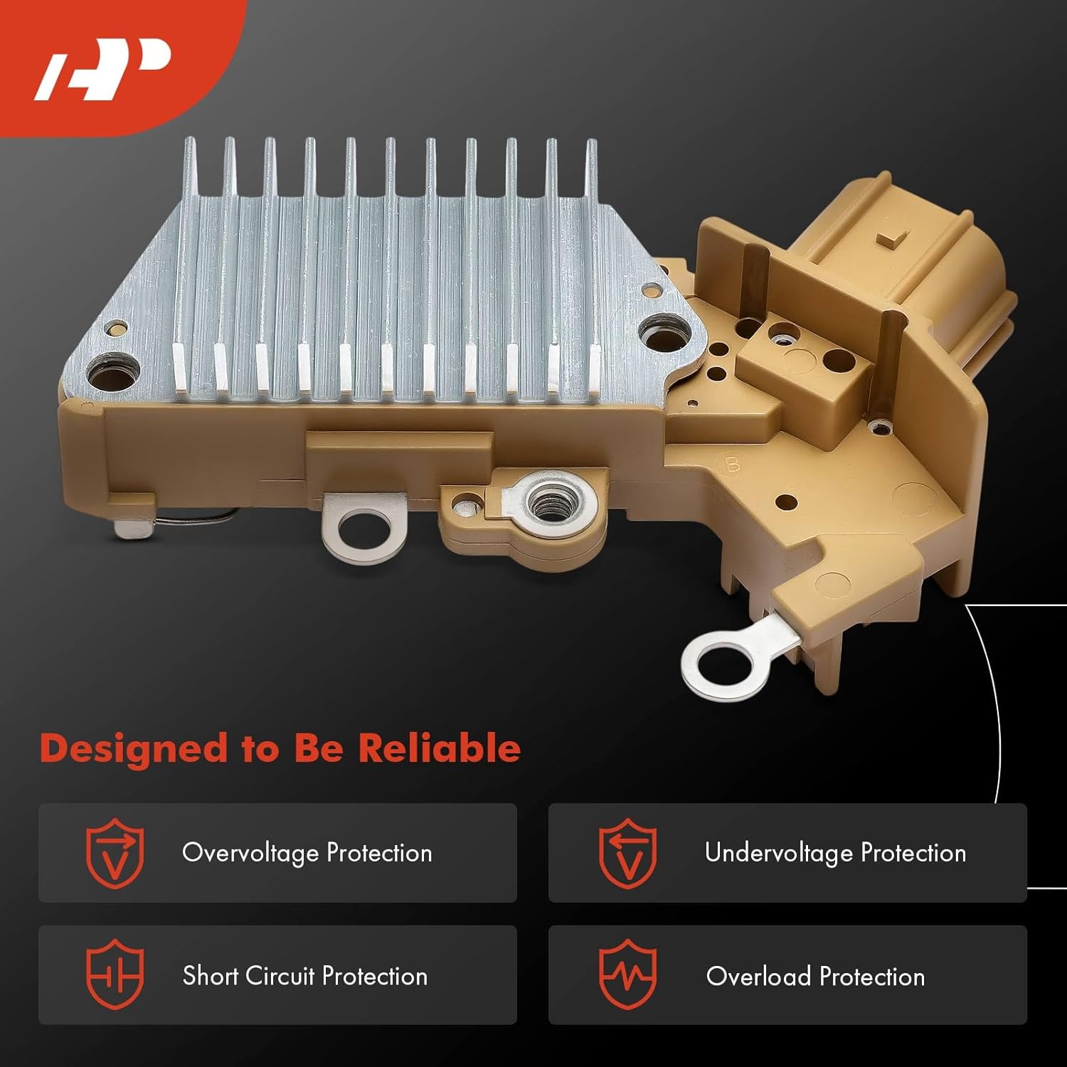 A-Premium Alternator Voltage Regulator Compatible with Toyota Tacoma 2005-2016 2.7L, Yaris 2006-2015 1.5L, 14.15V B-Circuit 14.15 Vset