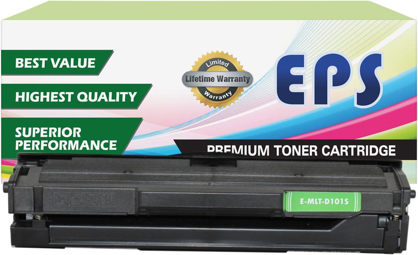EPS Replacement Toner Cartridge for Samsung MLT-D101S/XAA Toner 1.5K Yield (SCX-3405FW, SF-760P,ML-2165W)