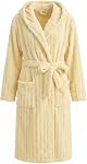 HEARTNICE Fuzzy Soft Robes for Women, Long Plush Hooded Robe Fluffy Warm Bathrobes