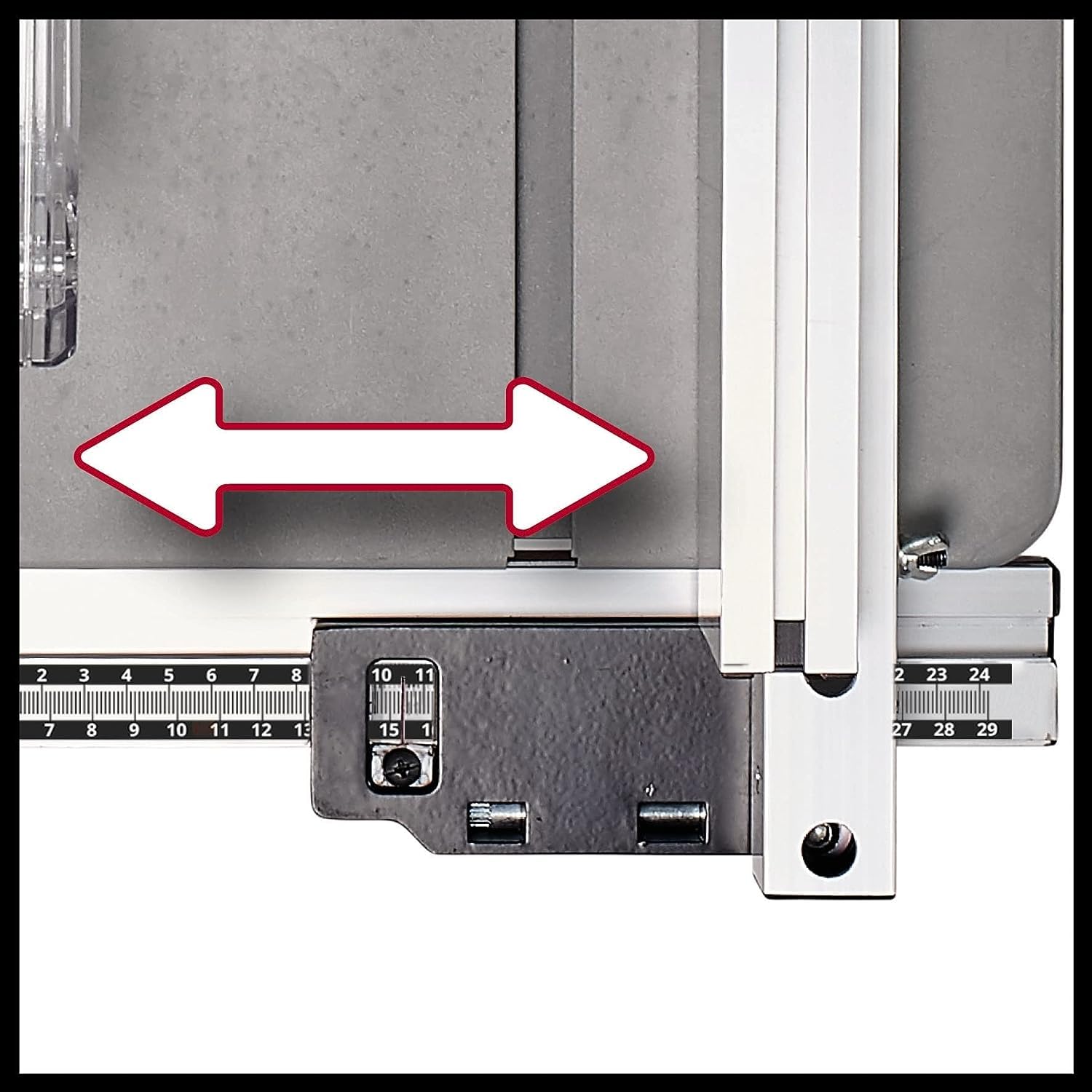 Sega circolare da banco TC-TS 2025/3 di Einhell (max. 2.000 watt, guida angolare, guida parallela, collegamento di aspirazione sulla scocca e protezione lama, lama in metallo duro inclusa)