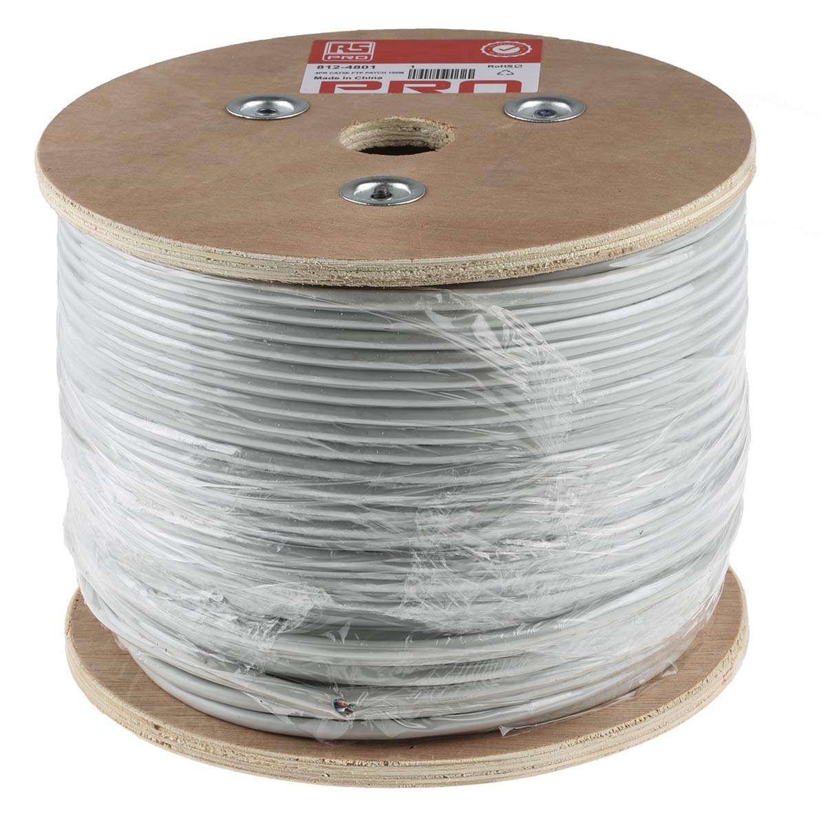 RS PRO Cavo Ethernet Cat.5e, 100 m, grigio F/UTP, diametro esterno 5,4 mm, PVC, rotolo da 100 m