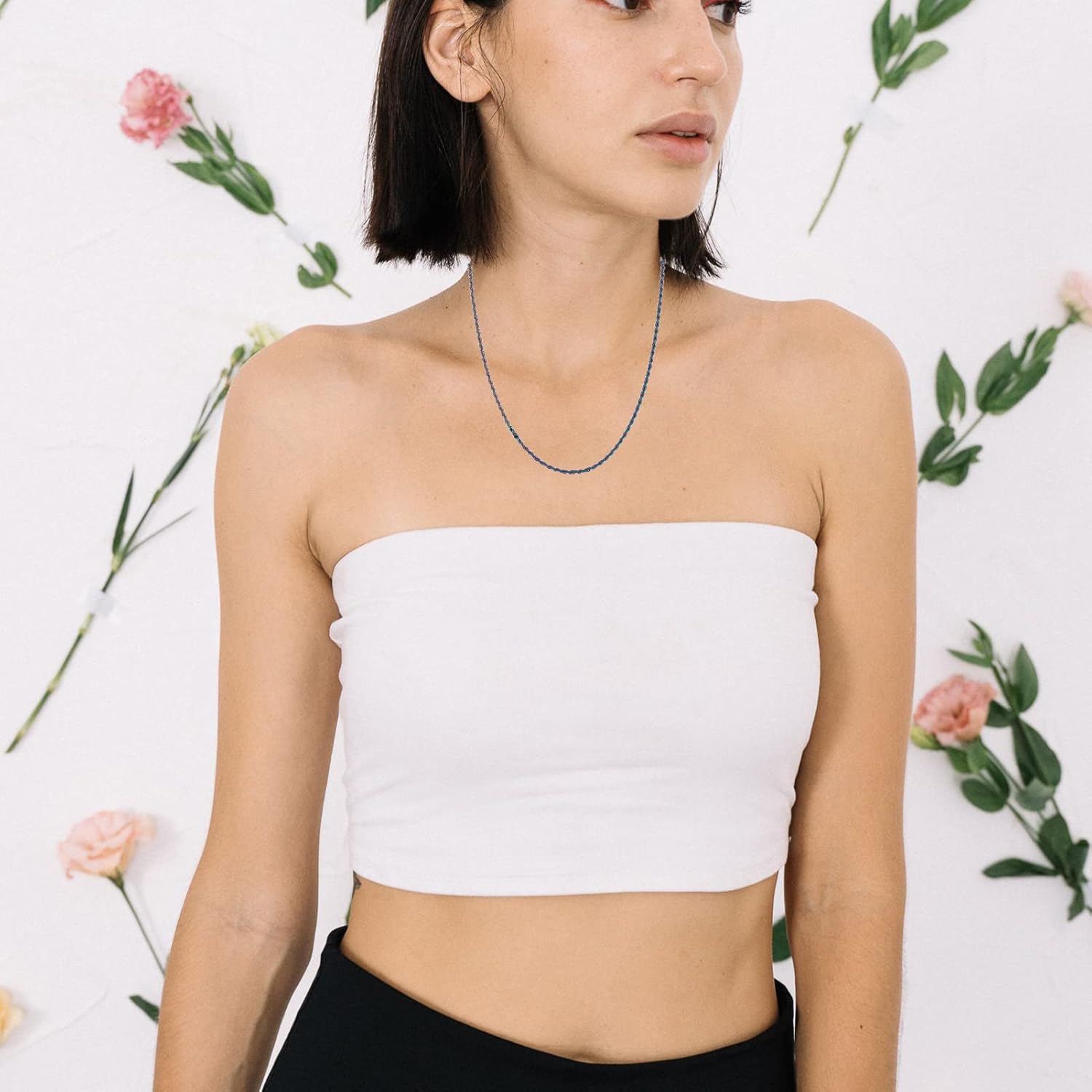 TOPGRILLZ 3MM Rainbow Twist Rope Chain Necklace Polished Stainless Steel Solid Colorful Thin Necklace Choker For Men Women - Image 4