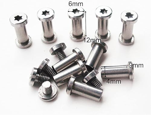 Miniatura 2 de NC HAISDA - 10 piezas de cuchillos EDC con mango de pasador de pivote, tornillo de supervivencia, remaches, bolsillo plegable, sujetadores de eje de