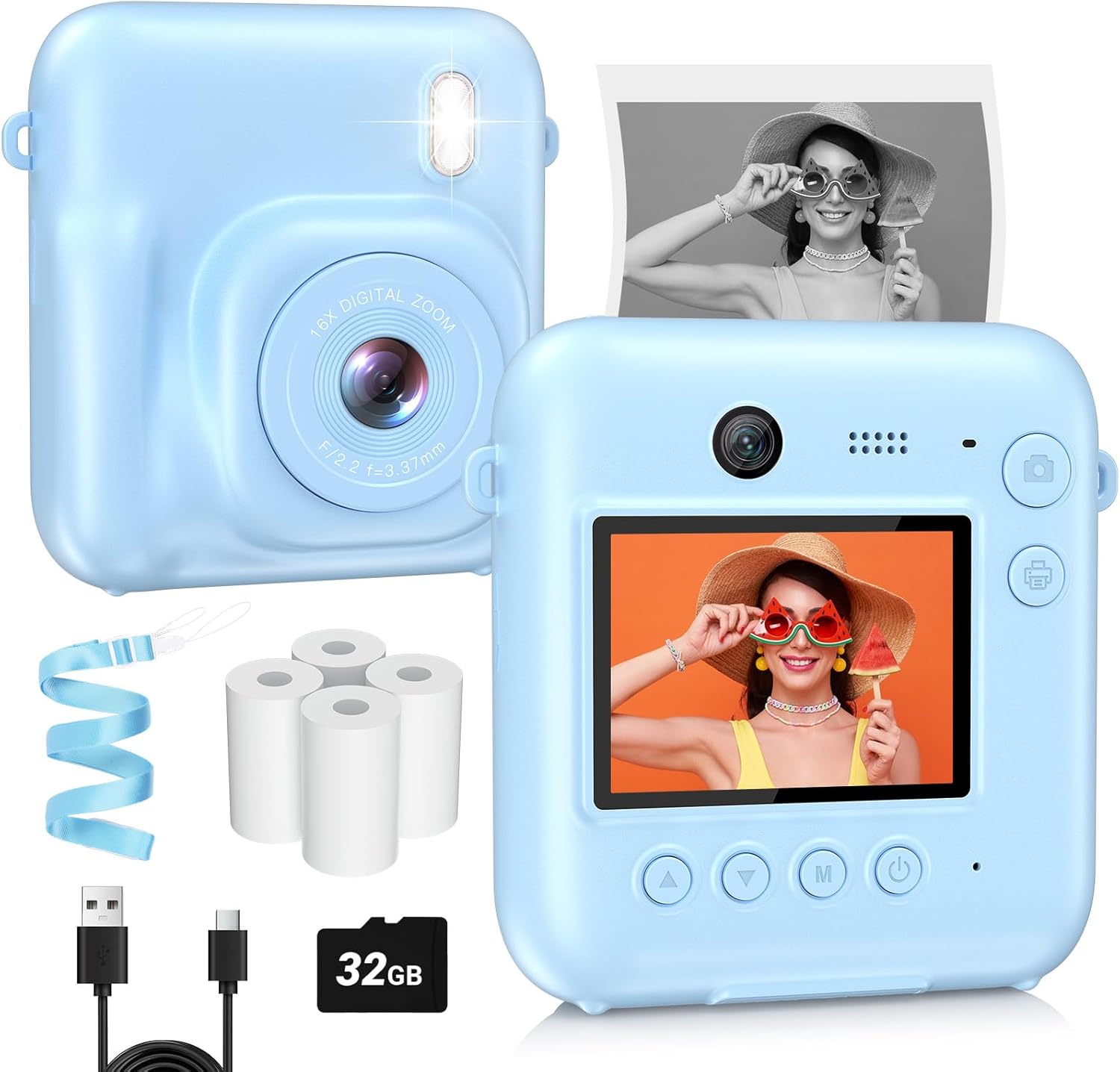 Cámara de fotos instantánea Fulealfly + papel fotográfico de impresión por 15,99€ marcando aplicar cupón y usando el #código: 2DE56IVO
