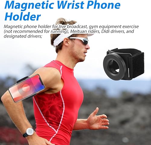 Miniatura 3 de Soporte magnético para teléfono móvil para iPhone, brazalete giratorio de 360, soporte para teléfono celular, fuerte adaptabilidad, soporte de