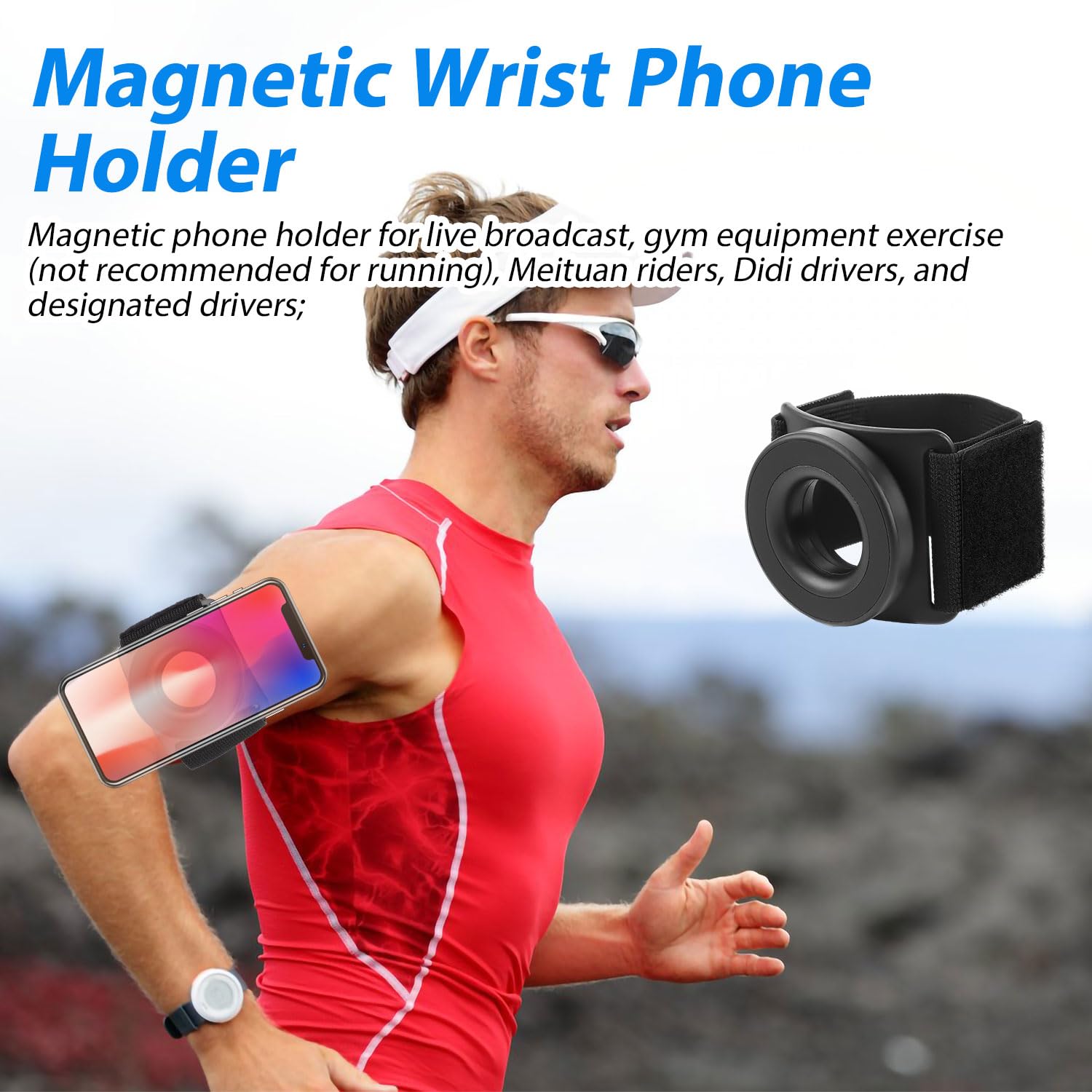 Magnetische Handgelenk Halterung Für IPhone - 360° Drehbar Armband