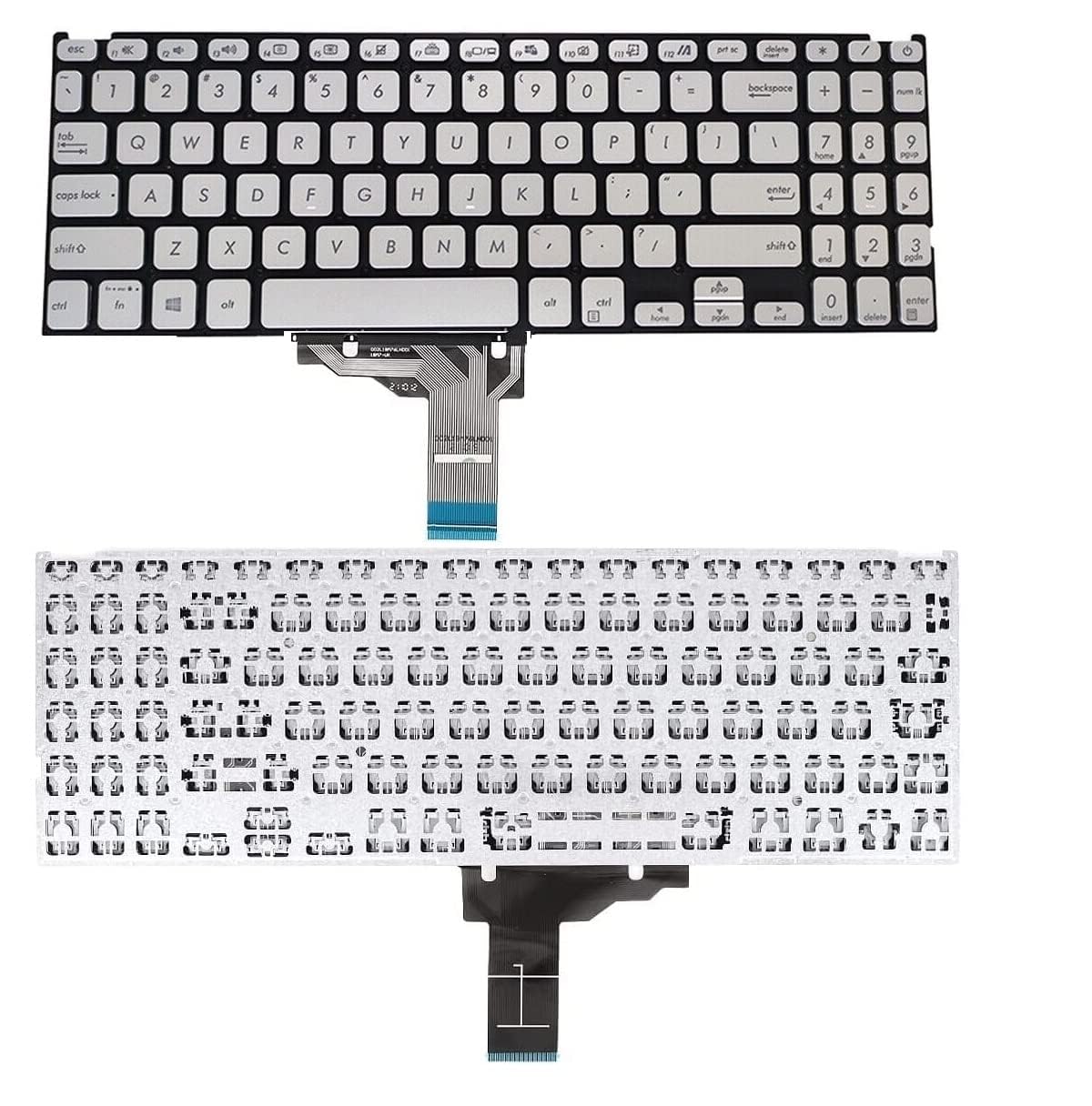 WISTAR Laptop Keyboard for Asus Vivobook X515 X515DA X515 EA X515J X515JA X515UA X515MA Laptop in Silver (B0D6N7FM77) Amazon Price History, Amazon Price Tracker