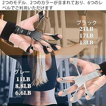 Amazon | ハンドグリップ フィンガートレーナー 握力