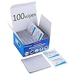 Pre-Moistened Lens Wipes ALIBEISS Screen Wipes for Glasses, Camera,Tablets, Smartphone, Screens and Other Delicate Surfaces,Pack of 100