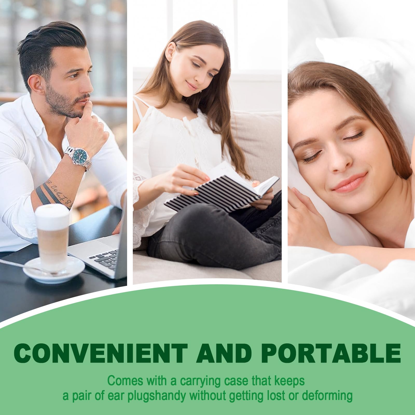 60 Pares Tapones Oídos Cancelación de Ruido Para Dormir - Espuma Ultra Suave - Reducción de Ruido