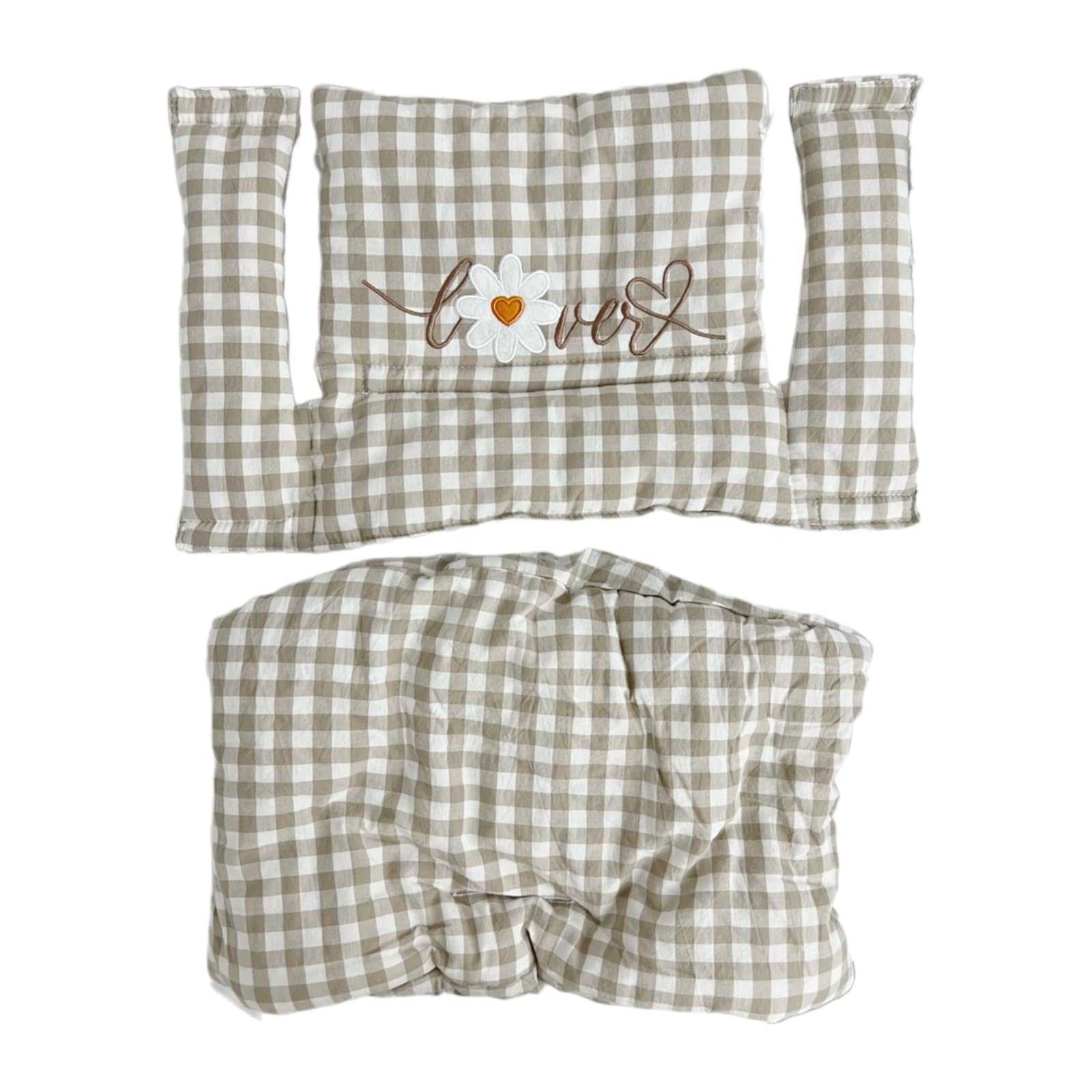 Doublure en coton premium pour housse de chaise haute fleurie