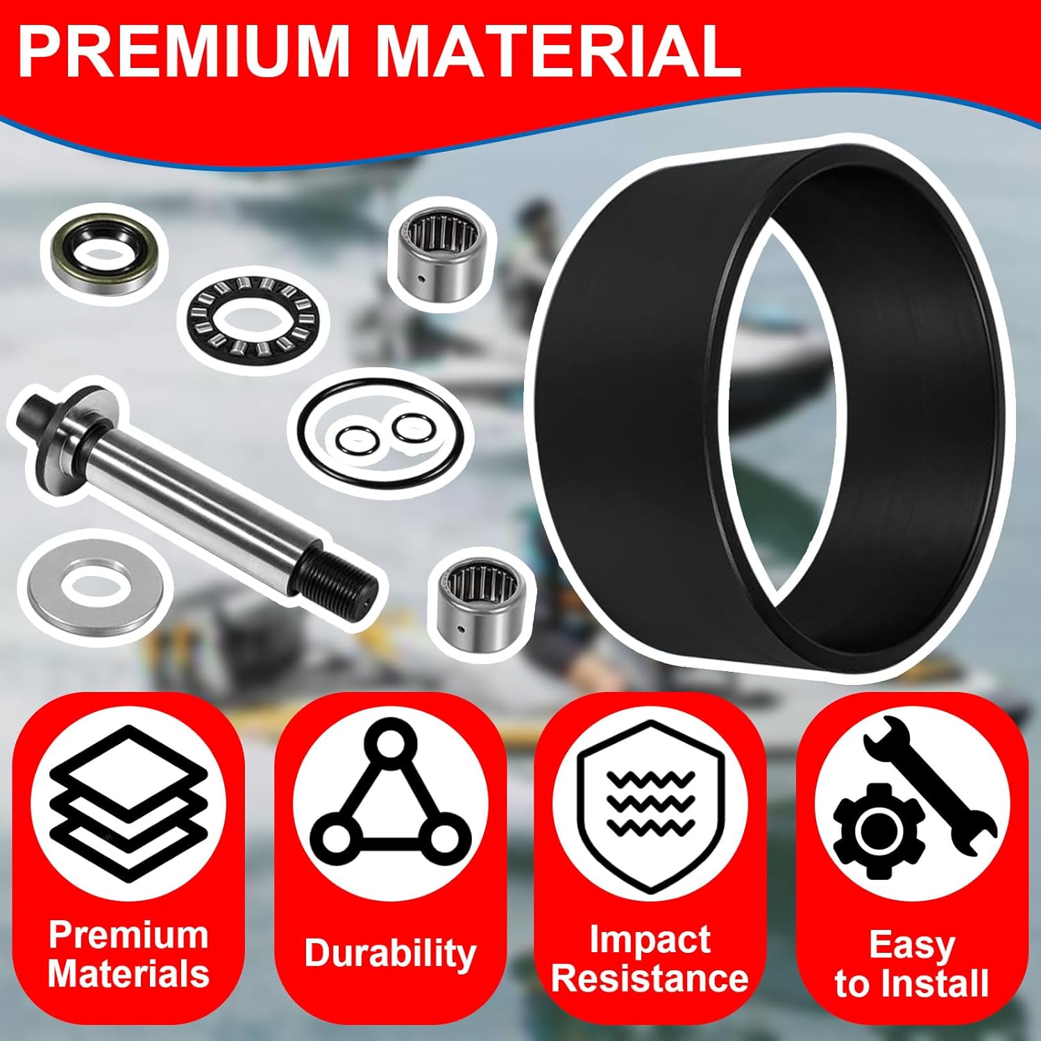 Complete Jet Pump Rebuild Kit and Impeller Removal Installation Tool Compatible with 1998-2006 SeaDoo GTI GTX RFI RX RXDI XP Limited GSX GTS LRV DI (1998-2006)