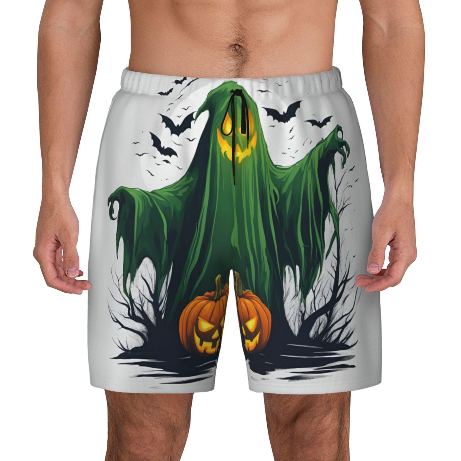 Pantalones cortos de natación para vacaciones en la playa con estampado de calabaza 8