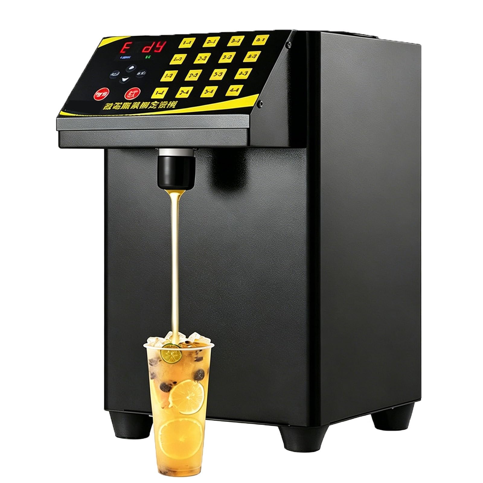 Ymnogjie 8.5L Automatic Fructose Dispenser,16 Groups Black