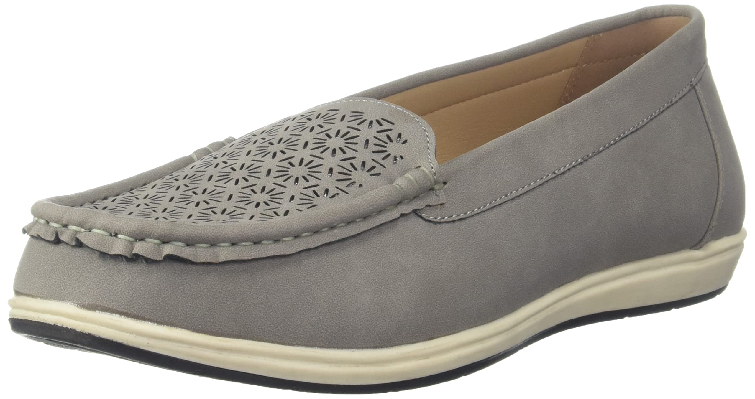 Bata Women Mario Loafers Grey, (5512609), 4UK (B09XDHT8N5) Amazon Price History, Amazon Price Tracker