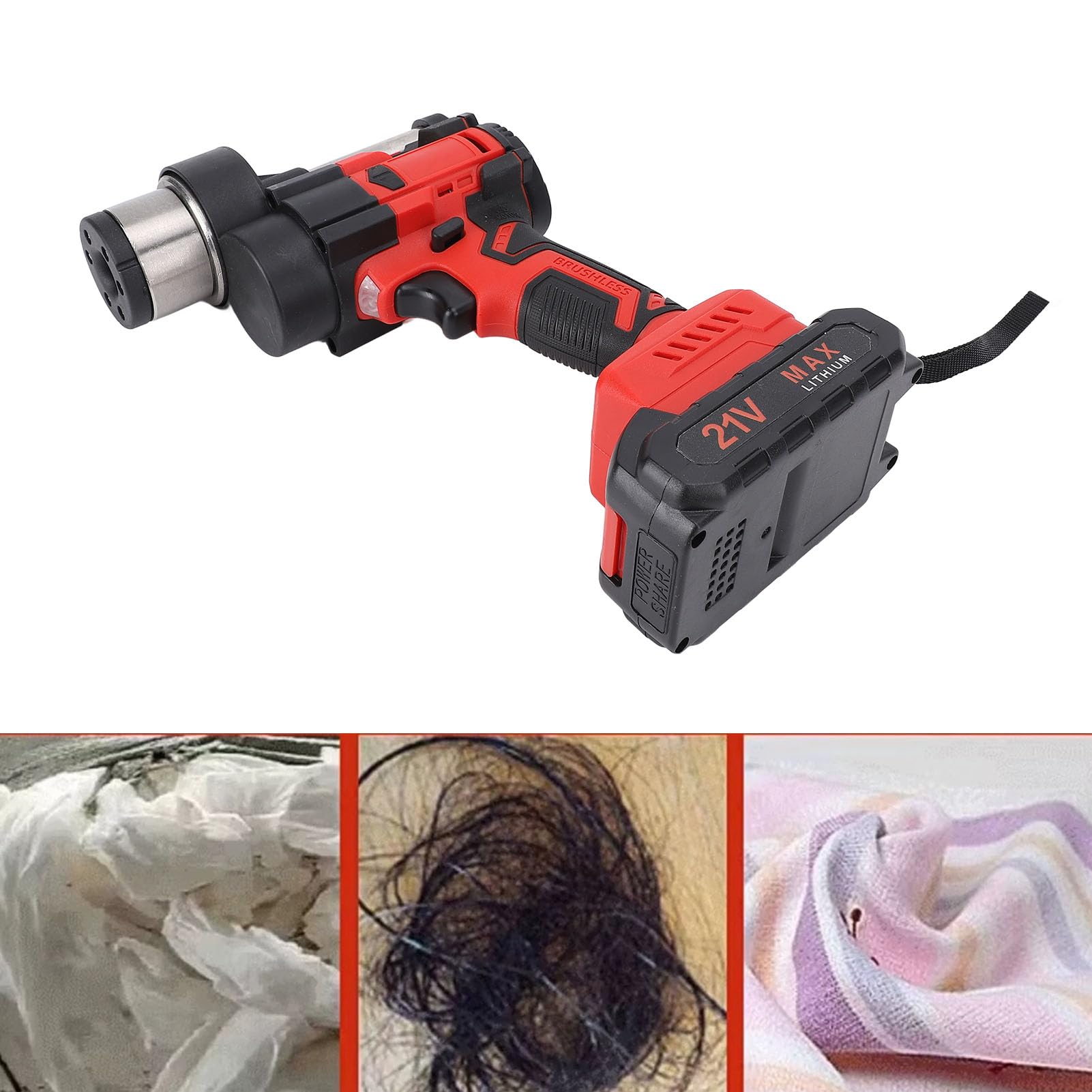 Schnurloser Elektrischer Abflussreiniger, 21 V 7,5 M Automatische Baggermaschine, Ergonomischer Griff, Starke Leistung für Badezimmerrinnen, Küchenspülen, Abflüsse (EU -Stecker)