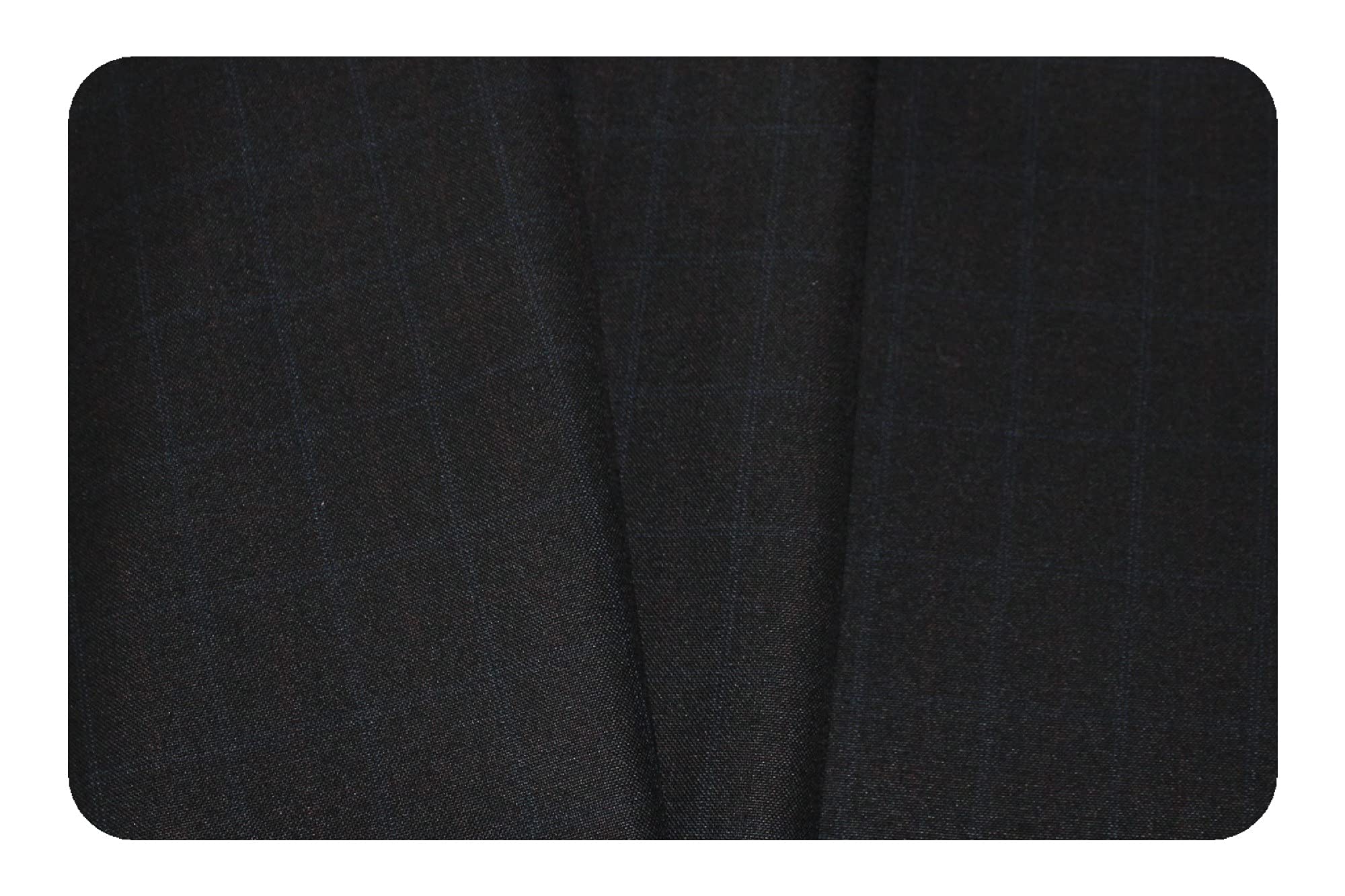 Men's Poly Viscose Checkered Unstitched Trouser Fabric 1.30m(Free Size)-image-46