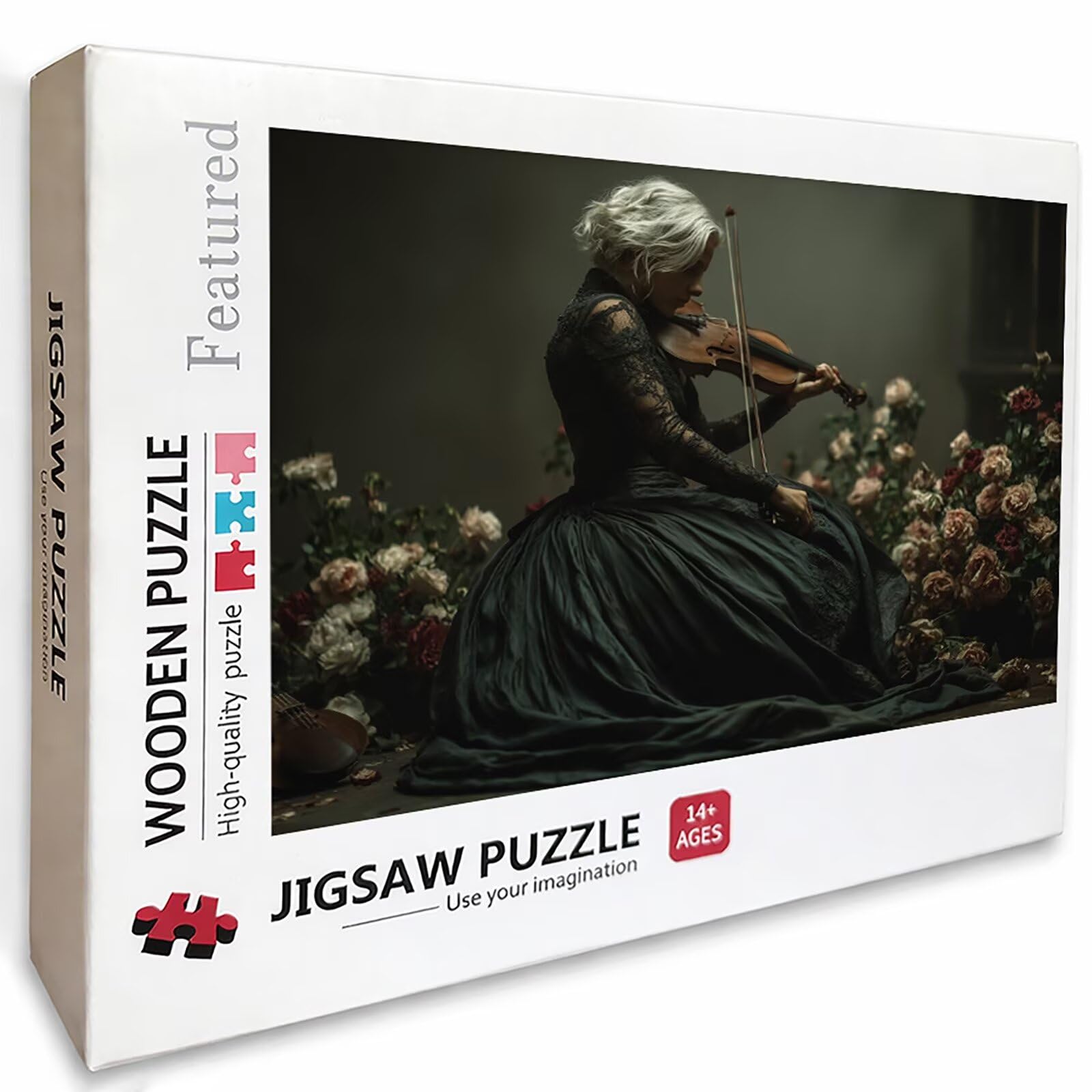Rosa Puzzle 3000 Pezzi Adulti, Puzzle Legno con Scatola 122x81cm, DIY Giochi Divertenti per Familiar, Idea Regalo Uomo e Donna, Squisita confezione Regalo, Estate Decorazioni Casa, (Musica) N-1361