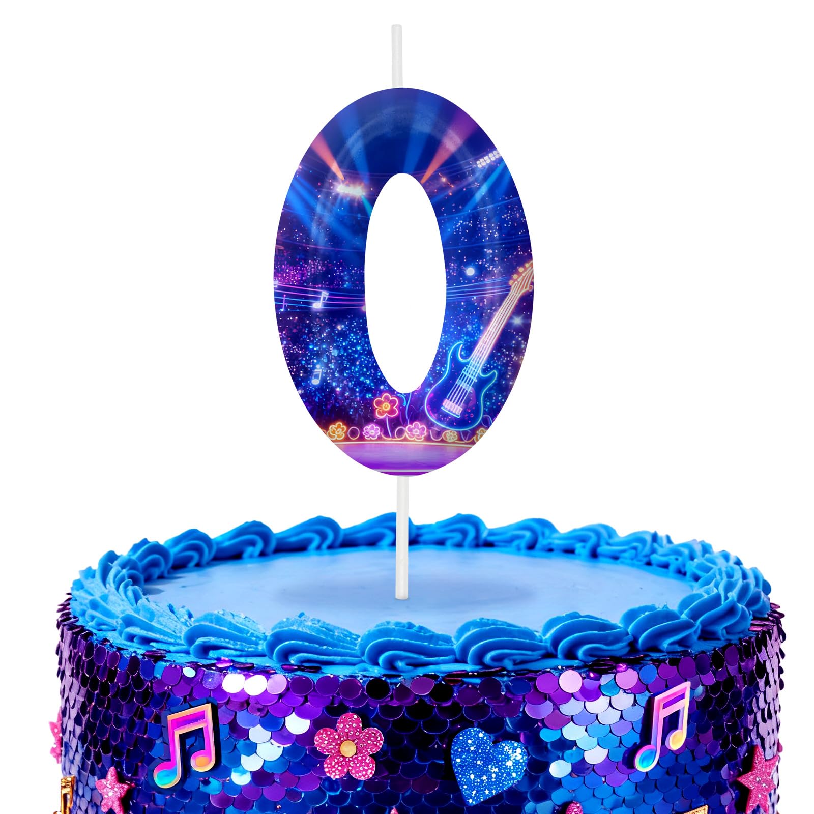 Kpop Number 0 Birthday Candles for Birthday Decorations and Cake Topper