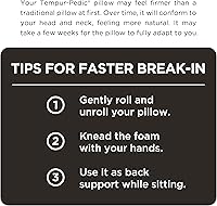 Vista 18 de Tempur-Pedic TEMPUR-Cloud - Almohada de enfriamiento doble, tamaño Queen, blanca