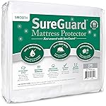 SureGuard Crib Size Mattress Protector - 100% Waterproof, Hypoallergenic - Premium Fitted Cotton Cover - Smooth