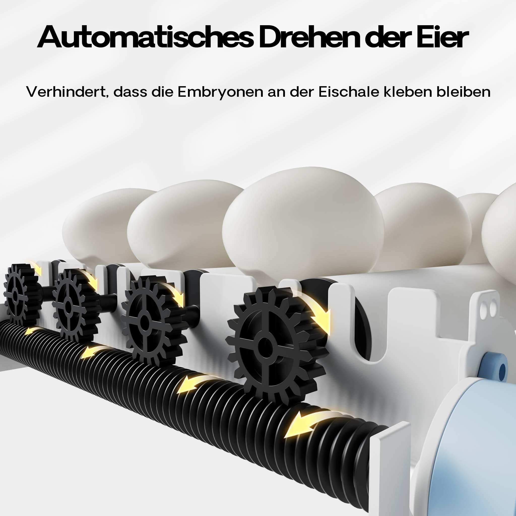 Fudajo Incubatrice per uova automatica, incubazione per 15 uova, 40 W con sistema di rotazione, controllo della temperatura e regolazione dell'umidità, allevamento pulcini