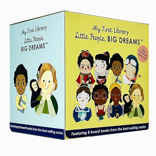 My First Library Little People, Big Dreams Series 8 Books Collection Set (Amelia Earhart, Audrey Hepburn, Frida Kahlo, Harriet Tubman, Jane Goodall, Marie Curie, Maya Angelou, Rosa Parks)