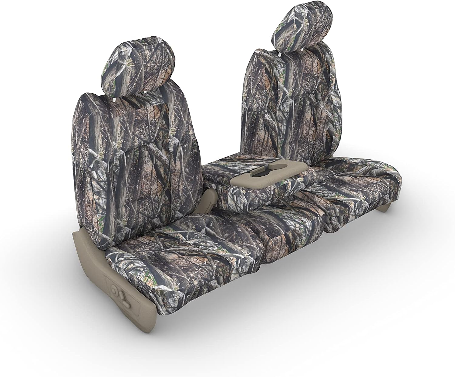 Durafit Seat Covers Made to fit 2011-2014 Ford F150-F550 Front 40/20/40 Split Seat Custom Seat Covers, Opening Console Lost at Camo Endura