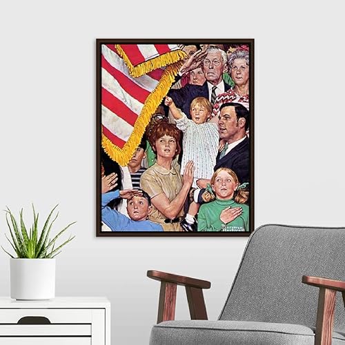 Miniatura 4 de SYSMYXGS Norman Rockwell Paint by Numbers for Adults Painting by Number Oil Canvas Painting Adults' Paint-by-Number Water Colors Kits Paint by