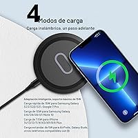 Vista 6 de Cargador inalámbrico Samsung almohadilla de carga rápida para Samsung Galaxy S25 Ultra/S24 FE/S23 Ultra/S22/S21/Z Flip 6 5,15W Estación de carga