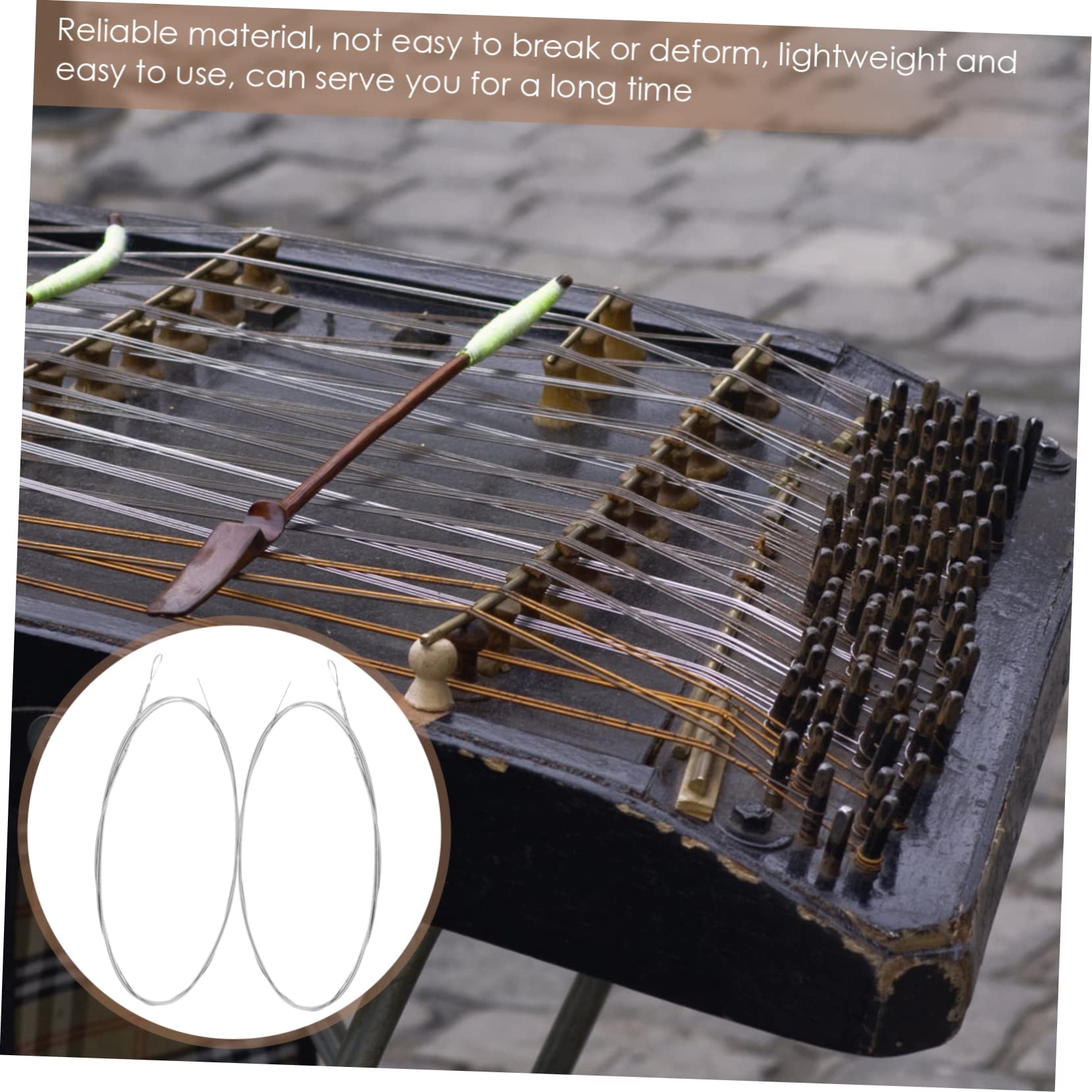 ifundom 10pezzi Corde Per Dulcimer Acciaio Accessori Strumento Musicale Con Qualità Del Suono Eccellente Facili Da Sostituire e Utilizzare Tensione Standard Per Tonalità Straordinarie