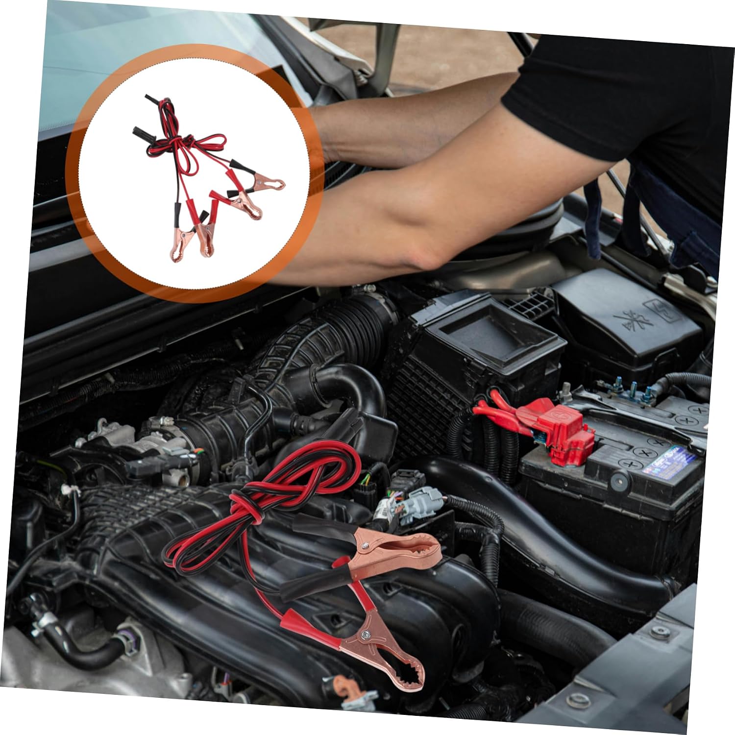 1set Car Injector Nozzle Cleaning Tool Kit for Automotive System Care Device Alligator Clips for Cleaning of Injectors Compatible Cars Scooters and Motorcycles