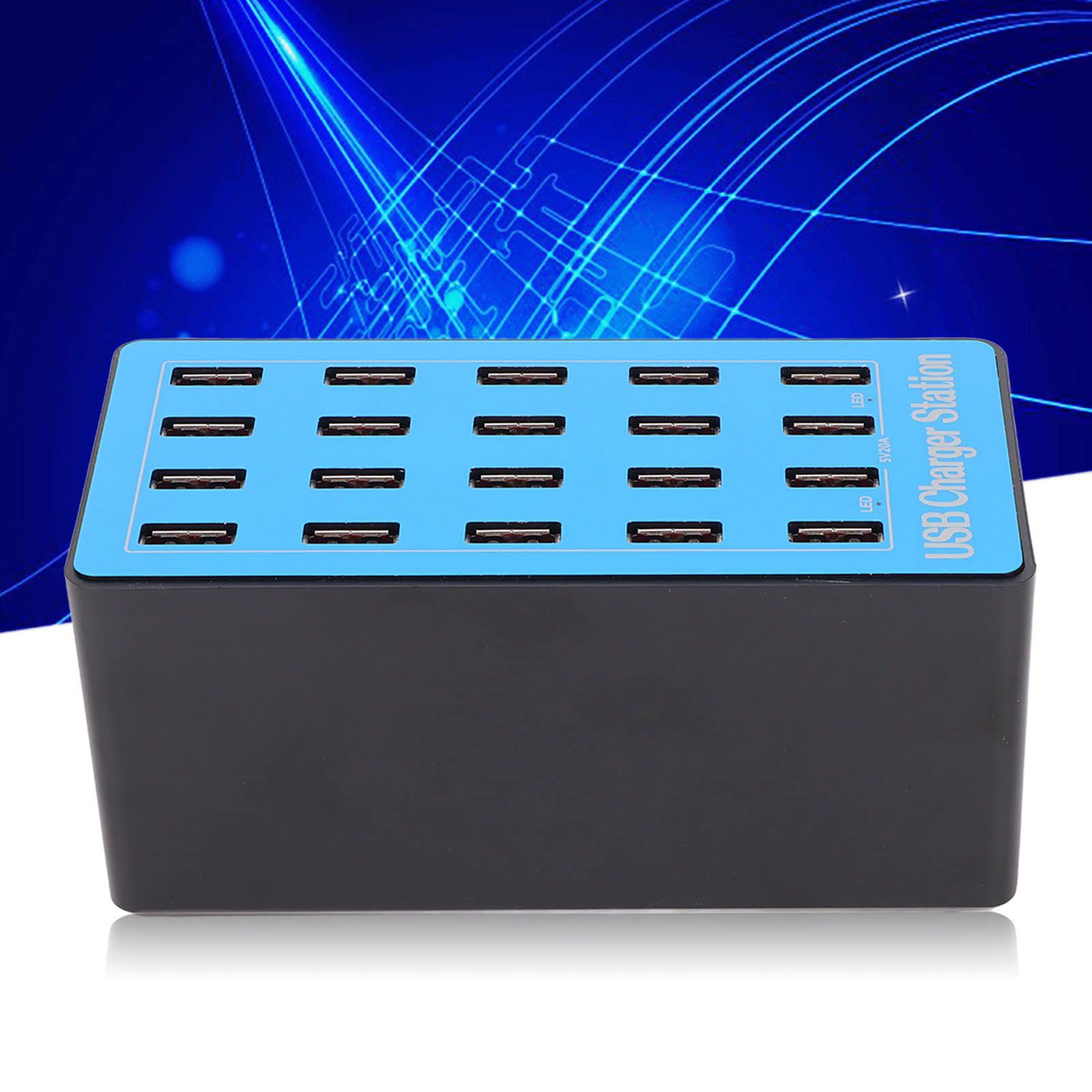 Caricatore di velocità USB a 20 Porte con Chip Intelligente, Caricabatterie USB, Caricabatterie a Parete USB, Spina di Alimentazione USB, Stazione di Ricarica USB da (Spina