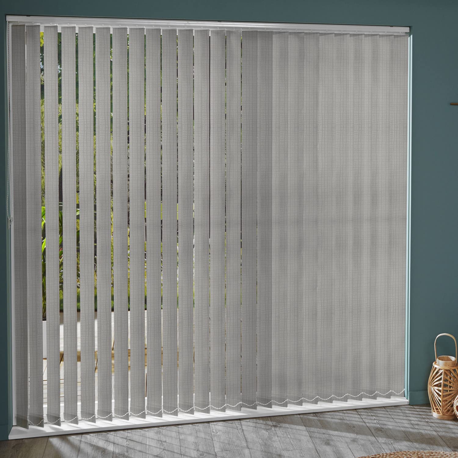 MADECOSTORE Lot de 5 lamelles Verticales 89mm Motif lézard pour Store californien - - L8,9 x H280cm