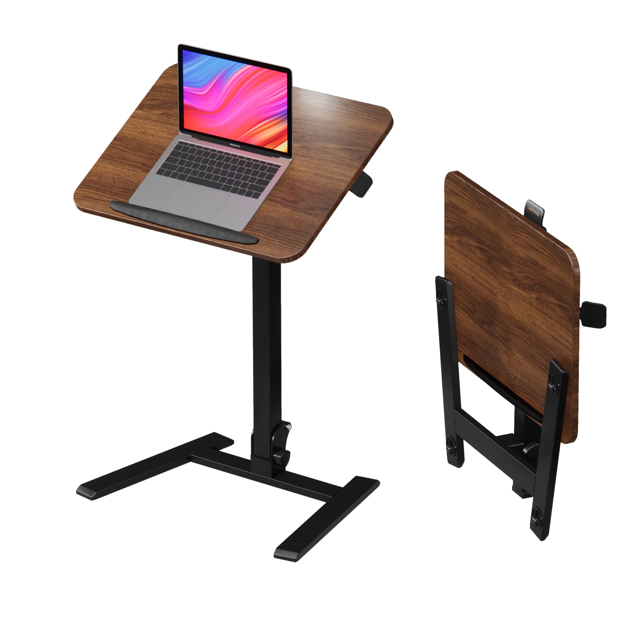 Alawooder モバイルスタンディングデスク ベージュ Amazon.com: alawooder Mobile Folding Desk 25 Inch - No