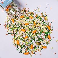 Vista 11 de Gránulos de Halloween para decoración de pasteles, gránulos de perlas negras y rojas con murciélagos negros y dulces de globo ocular, perfectos