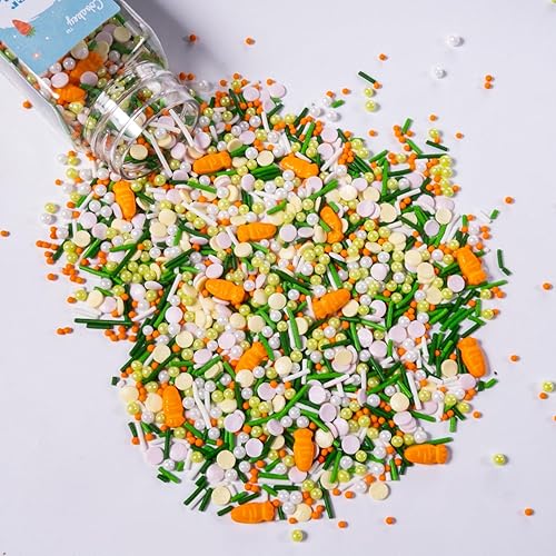 Miniatura 11 de Gránulos de Halloween para decoración de pasteles, gránulos de perlas negras y rojas con murciélagos negros y dulces de globo ocular, perfectos