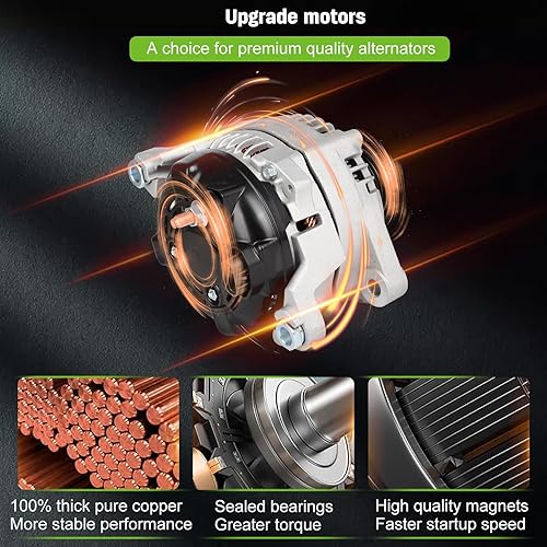 Miniatura 8 de SCITOO Reemplazo del alternador para Hyundai para Santa Fe 2019-2020, para Hyundai para Sonata 2015-2019, para Kia para Optima 2016-2020, para Kia