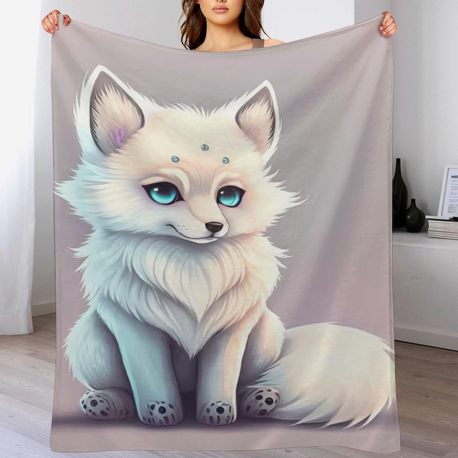 Jeté de canapé renard pour des soirées cocooning chaleureuses en hiver