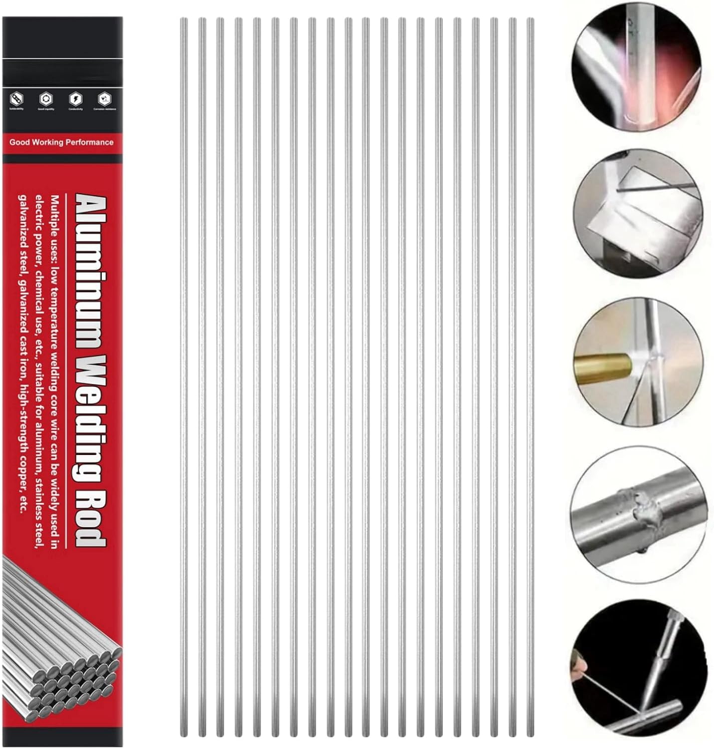 20PCS Aluminium Welding Rods,Easy Welding Rods Aluminum,Low Temperature