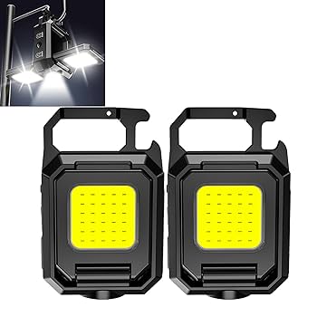 Amazon.co.jp: LED 投光器 COB 作業灯 ミニ懐中電灯 USB充電式